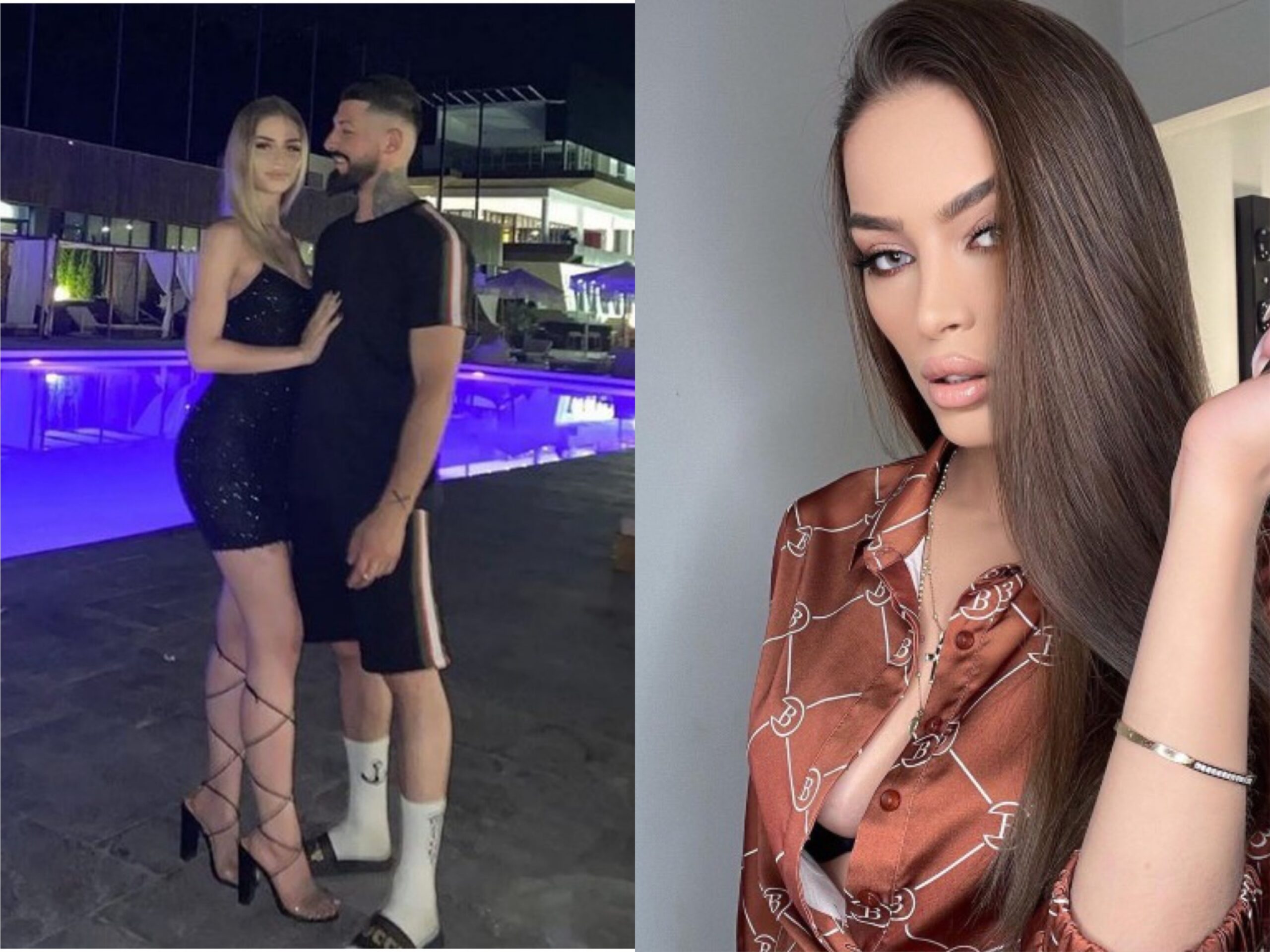Majtas modelja, djathtas Ana Lleshi