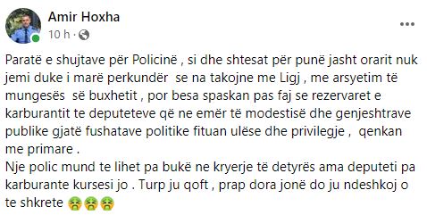 Foto: Amir Hoxha/ Facebook