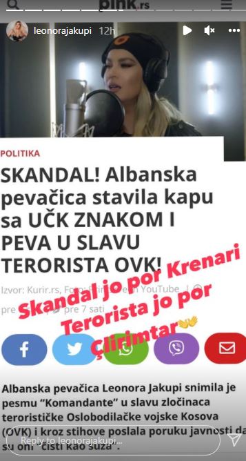 Foto: Leonora Jakupi/ Instastory