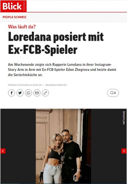 Mediumi zviceran: Loredana dhe Edon Zhegrova "në lidhje" | Paparaci