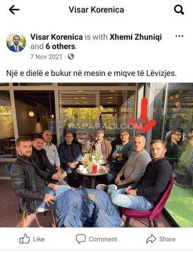 Jeton Haxhijaha së bashku me deputetin e LVV-së, Visar Korecnia, Foto: Facebook